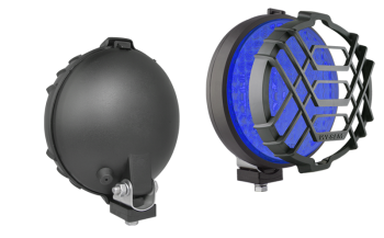 Галогенный сигнальный фонарь - Ø159x64 - синий