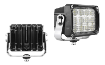 Фара LED рабочего света с нижним креплением и разъeмом AMP SuperSeal в корпусе
