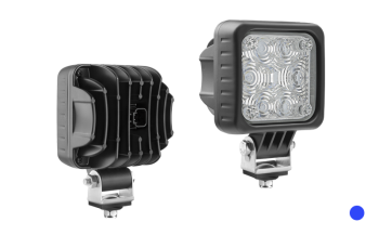 Фара LED специального назначения с разъeмом Deutsch DT04-2P в корпусе - синяя