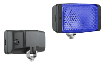 Галогенный сигнальный фонарь - 138x78x60 - синий