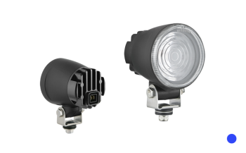 Фара LED специального назначения с разъeмом AMP Faston в корпусе - синяя