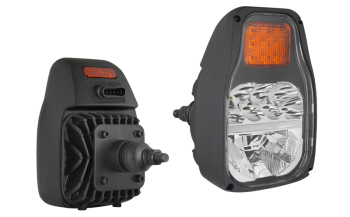 Фара LED головного света c задним креплением и разъeмом AMP SuperSeal в корпусе - правая / левая