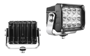 Фара LED рабочего света с нижним креплением и разъeмом AMP SuperSeal в корпусе
