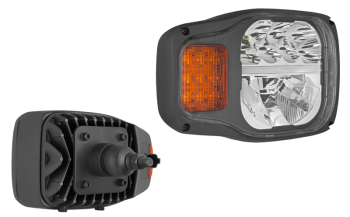 Фара LED головного света, задним креплением и разъeмом DT04-6P в корпусе - правая