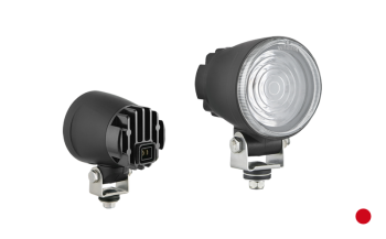 Фара LED специального назначения с разъeмом AMP Faston в корпусе - красная