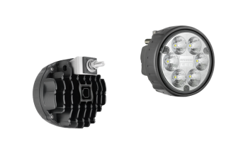 Фара LED дальнего света с задним держателем и разъeмом Deutsch DT04-2P в корпусе