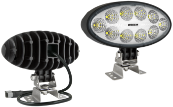Фара LED рабочего света с кронштейном omega и разъeмом Deutsch DT04-2P на проводе