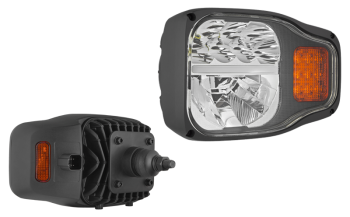 Фара LED головного света, задним креплением и разъeмом DT04-6P в корпусе - левая