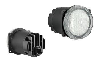 Дневные ходовые огни LED с разъeмом Deutsch DT04-2P в корпусе (крепление на 4 винта)