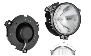 лампа XENON 12V, пыльник, монтажная пластина, электронный блок, разъем AMP SuperSeal