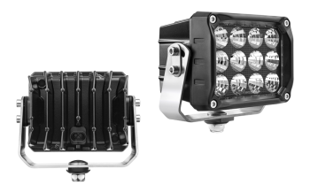 Фара LED рабочего света с нижним креплением и разъeмом AMP SuperSeal в корпусе