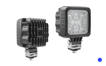 Фара LED специального назначения с разъeмом AMP Faston в корпусе - синяя