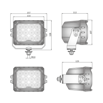 CRP3-FF 4° фары рабочего света LED