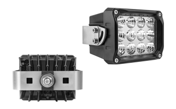 Фара LED рабочего света с задним креплением и разъeмом AMP SuperSeal в корпусе