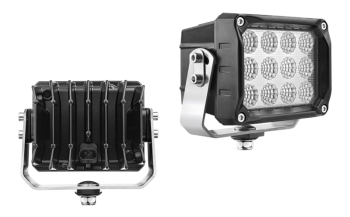 Фара LED рабочего света с нижним креплением и разъeмом AMP SuperSeal в корпусе