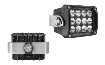 Фара LED рабочего света с задним креплением и разъeмом AMP SuperSeal в корпусе