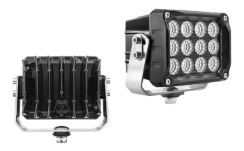 Фара LED рабочего света с нижним креплением и разъeмом AMP SuperSeal в корпусе