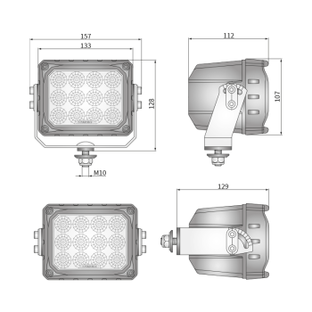 CRP3-FF 60° фары рабочего света LED