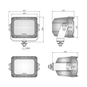 CRP3 60° фары рабочего света LED